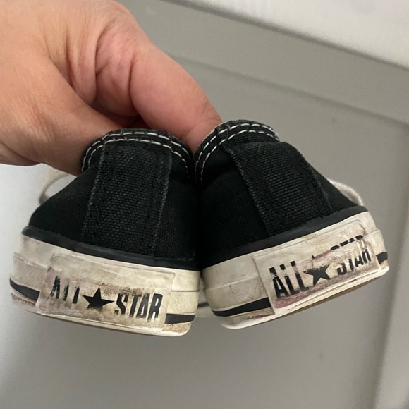 All Star Converse Black Kids Shoes Size  13.5 - Picture 4 of 6